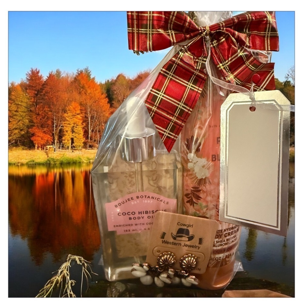 Fall in Bloom , Boutique Botanicals, and cowgirl earring Gift set 🎁wrapped​​​ - Picture 7 of 7